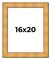 Embellished Gold Picture Frame - UV Acrylic, Foam Board Backing, Hanging Hardware